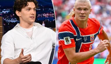 Norway soccer superstar Erling Haaland snubs Tom Holland's offer to 'hang out'