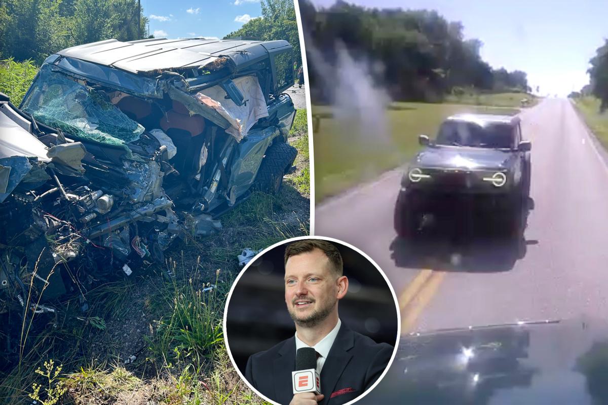 ESPN analyst Matt Miller's horrific car crash captured on video