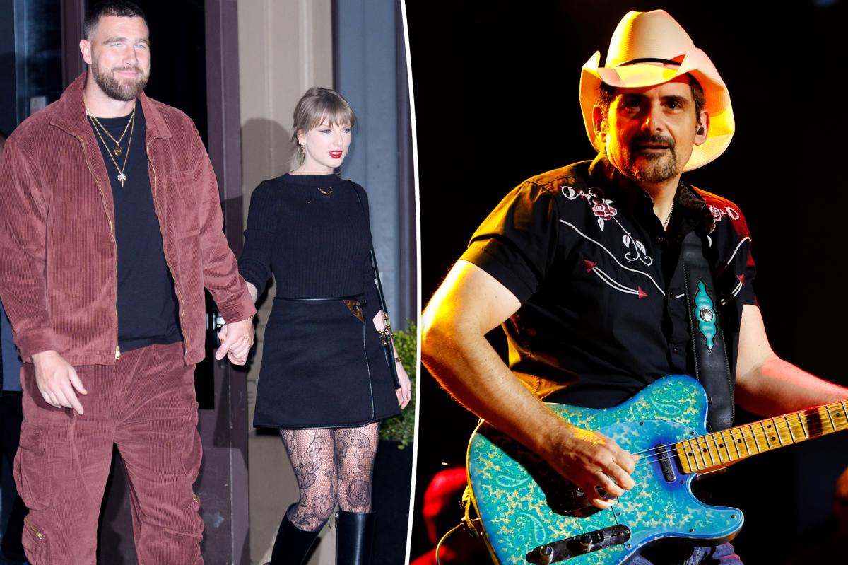 Brad Paisley vehemently defends Taylor Swift and Travis Kelce's MSG wedding