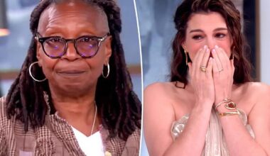 Whoopi Goldberg brings pregnant Anne Hathaway to tears on 'The View'
