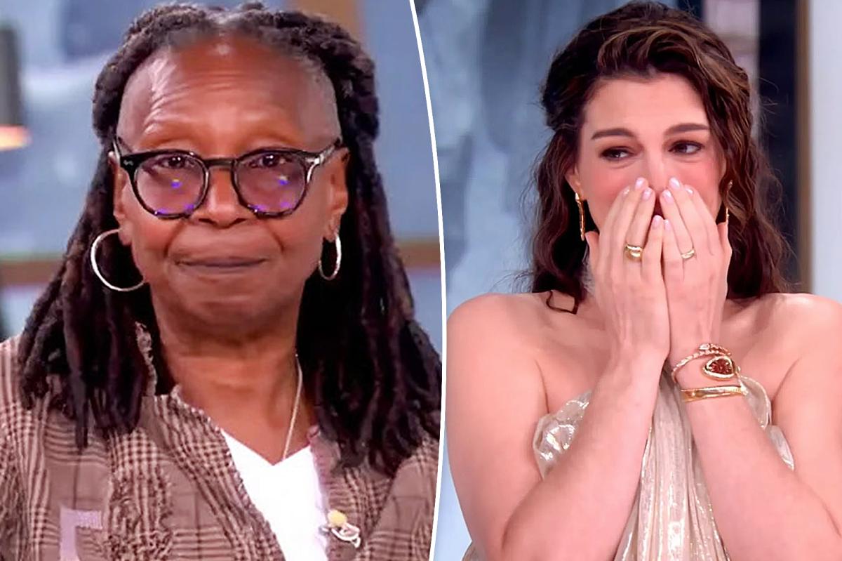 Whoopi Goldberg brings pregnant Anne Hathaway to tears on 'The View'