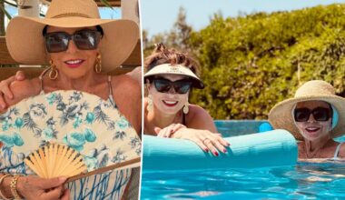 Joan Collins, 93, showcases timeless beauty with former Bond girlie Alison Papworth in St. Tropez