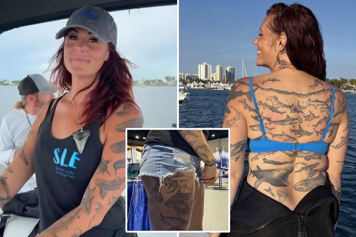 Florida woman with 106 shark tattoos sets Guinness World Record