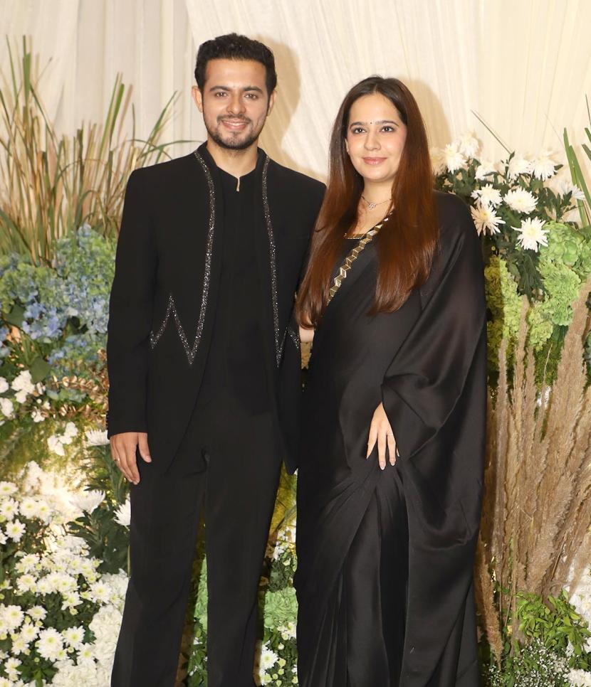 Akash Makhija with wife Roshni Budhiraja Akash Makhija with wife Roshni Budhiraja