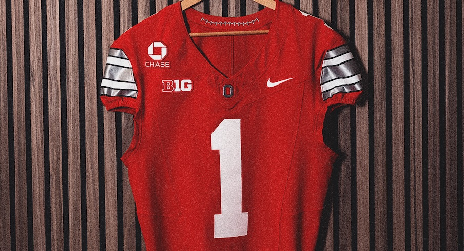 Ohio State’s football jersey with Chase Bank patch