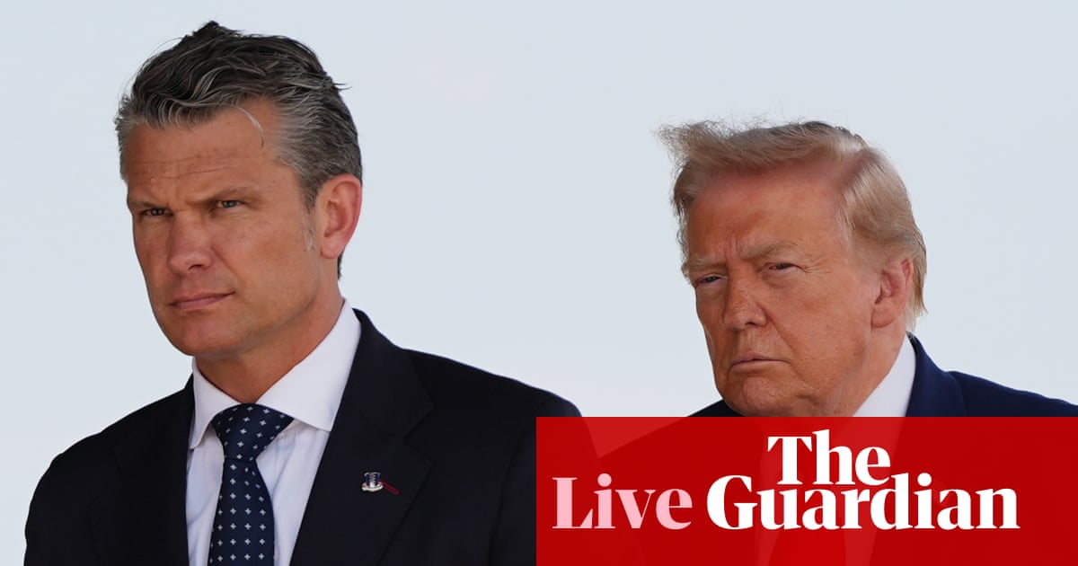 Trump backs Pete Hegseth amid renewed tensions with Iran – live | Trump administration