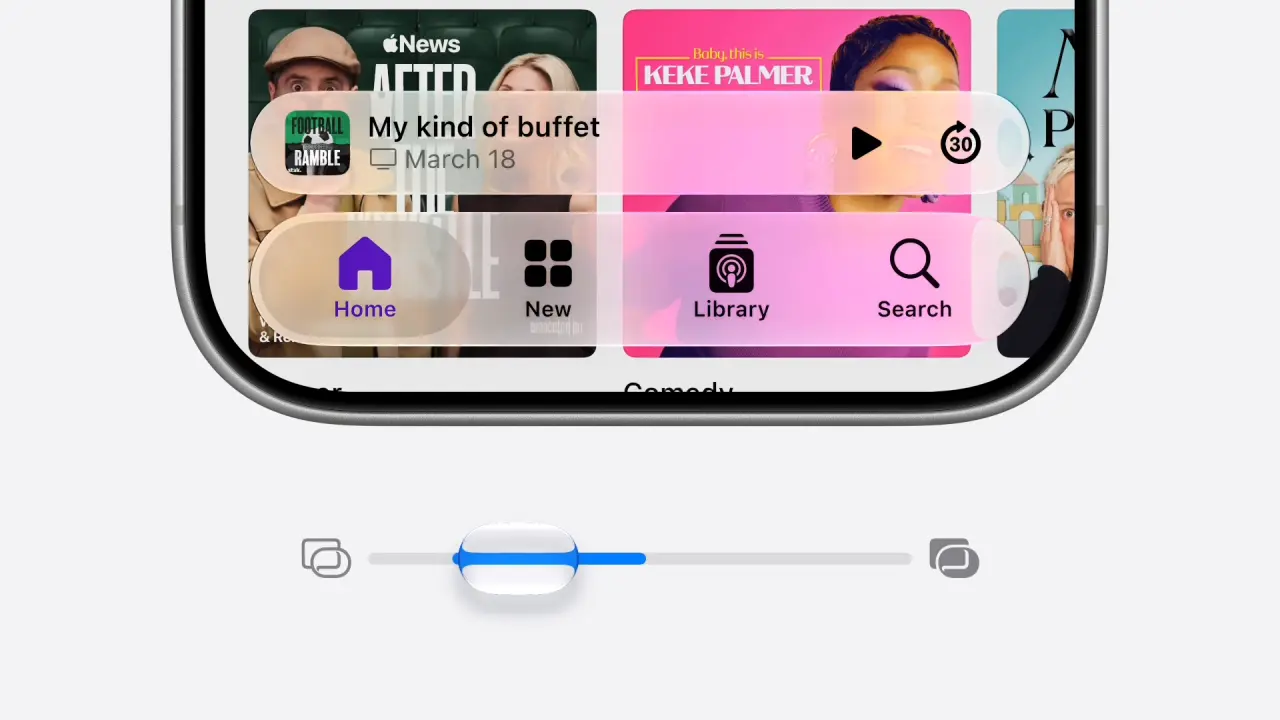 iOS 27 Liquid Glass Slider