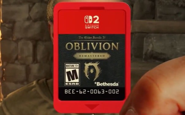 Bethesda Shows Off Oblivion Remastered Switch 2 Physical Release