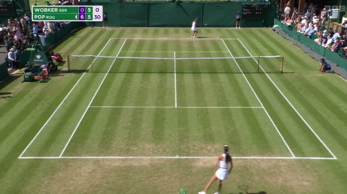 Player defaulted from Wimbledon girls’ singles after bouncing racket off grass and into crowd