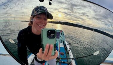 Kelsey Pfendler breaks Pacific solo rowing record with arrival in Hawaii