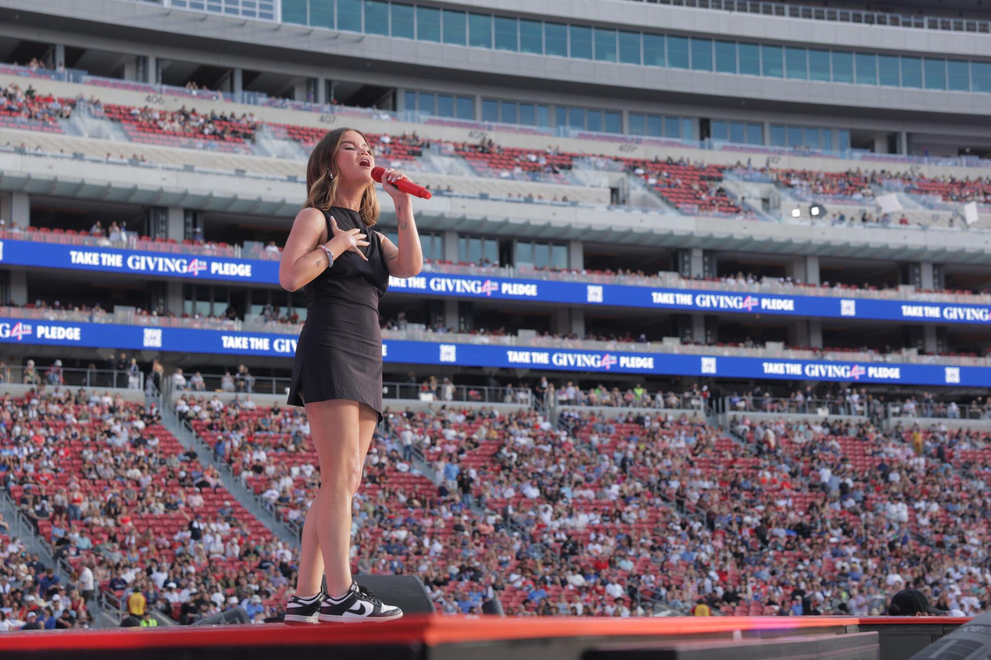 Maren Morris performs.