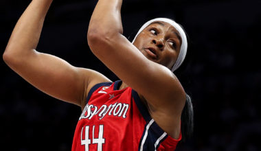 Kiki Iriafen of the Washington Mystics WNBA