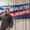 Graham Platner speaks to voters at a town hall at the Elks Lodge 188 on June 7, 2026 in Portland, Maine.
