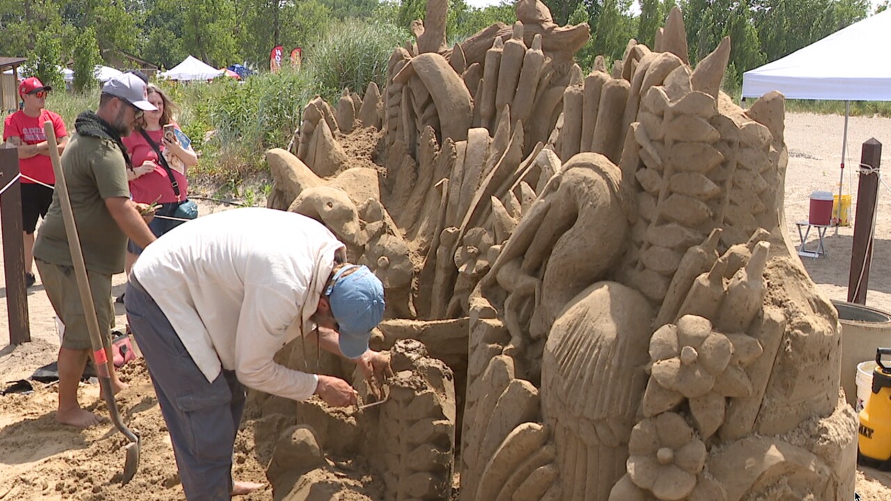 Lake Erie Sand Sculptures
