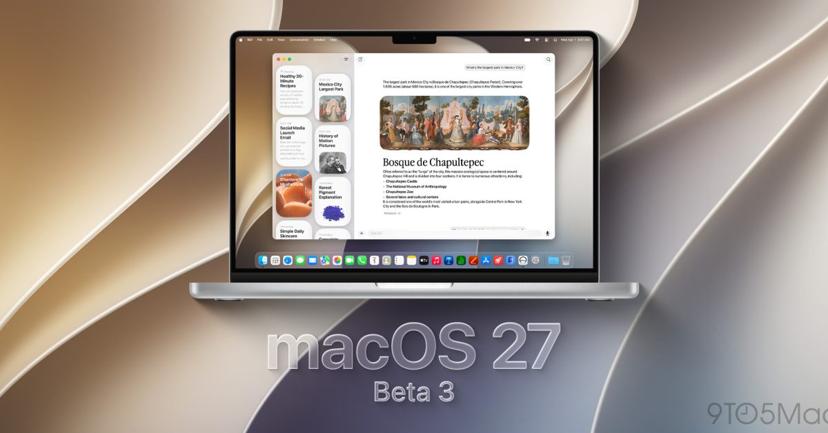 Apple rolls out revised beta 3 builds for iPadOS 27 and macOS 27 Golden Gate