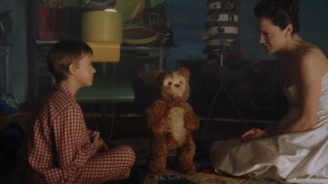 In A.I. Artificial Intelligence, Monica introduces Teddy to David. The seemingly ordinary teddy bear quickly reveals himself to be an intelligent companion capable of conversation and emotional support.