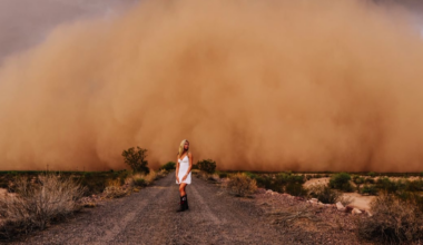 Aspiring meteorologist traveled to Arizona to take senior pictures during a dust storm