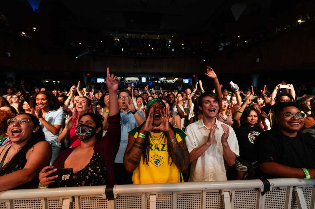 Scenes from the NPR Tiny Desk Contest On The Road tour at the Howard Theater in Washington, D.C. on Saturday, July 11, 2026. (Eric Lee for NPR)
