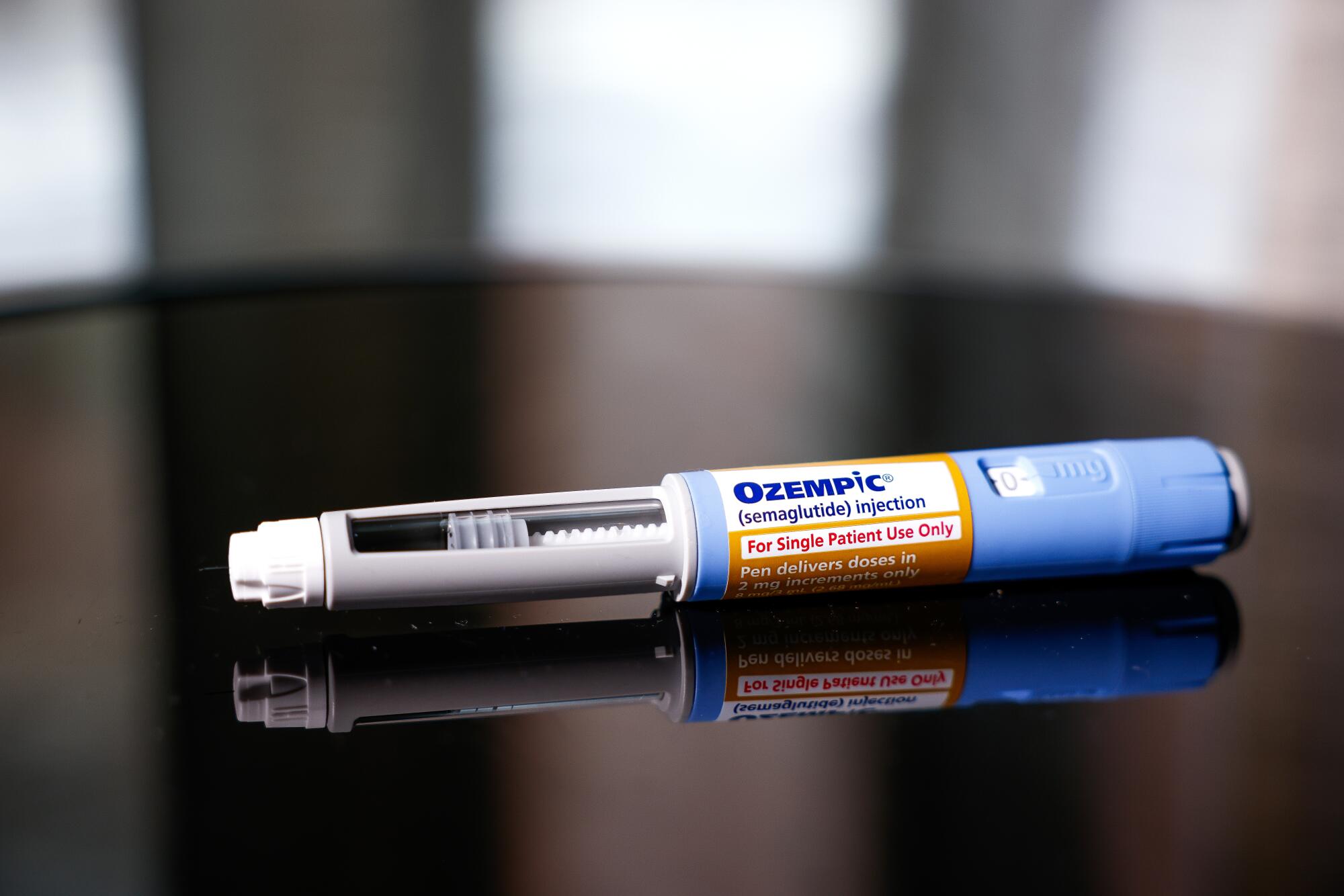 An Ozempic injection pen.
