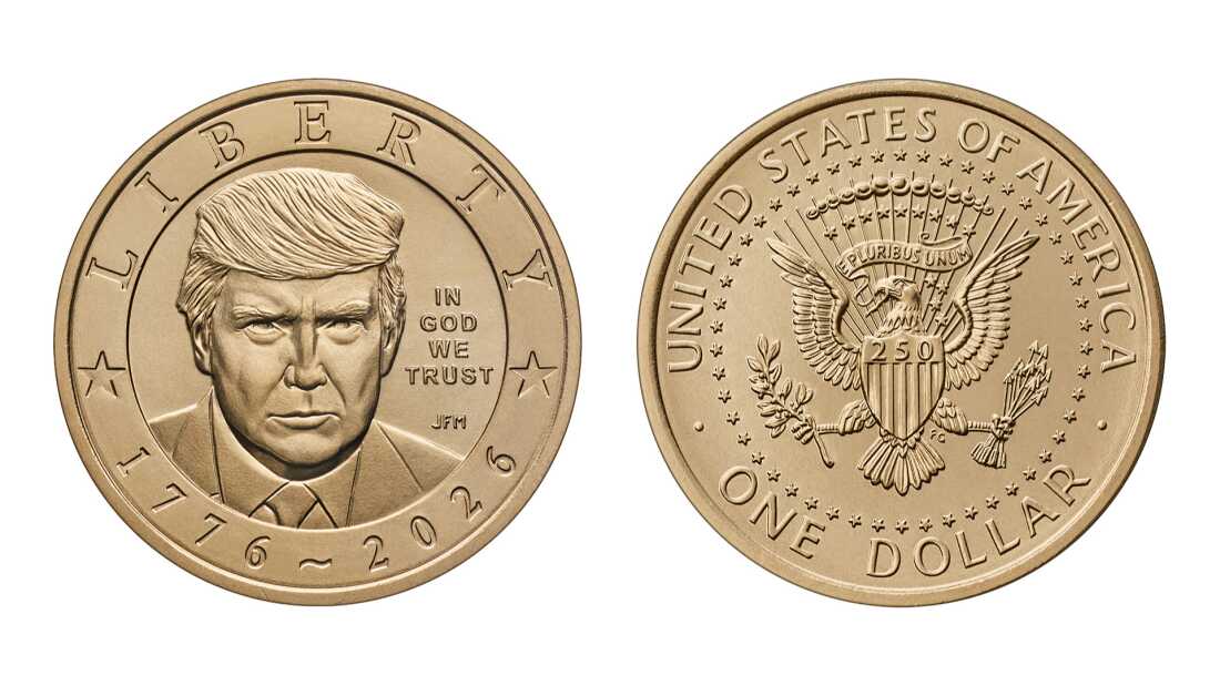 The U.S. Mint is producing a new $1 coin featuring President Donald Trump's image.