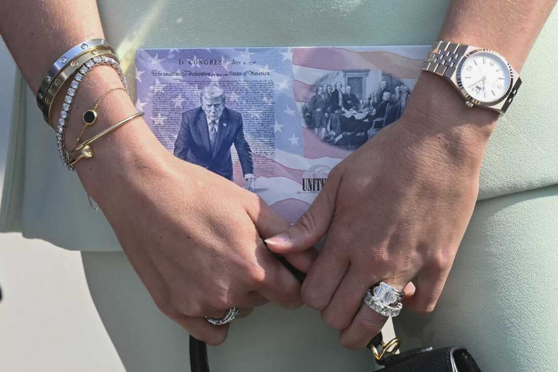 Trump's likeness is also on special-edition passports commemorating America's 250th anniversary.