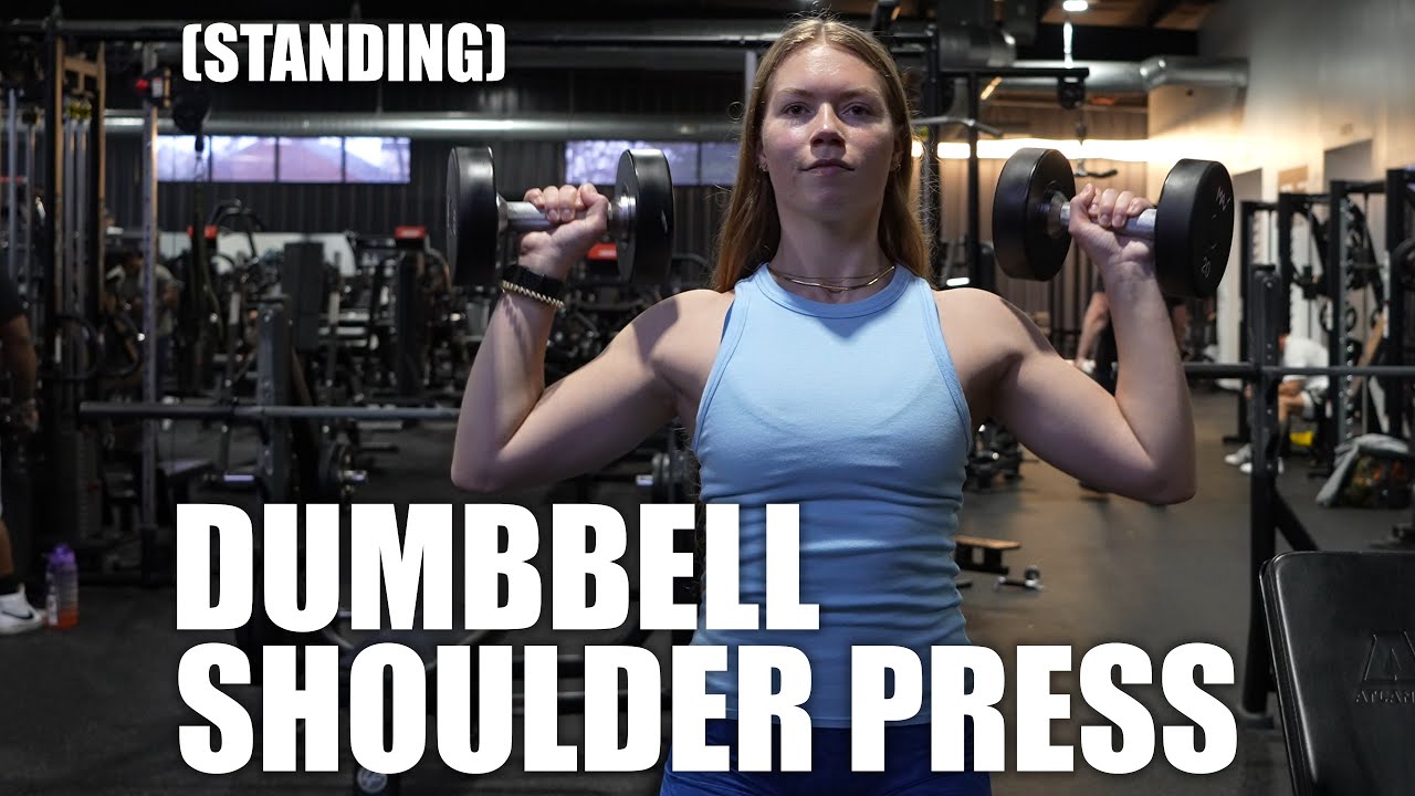 Dumbbell Shoulder Press (Standing) - YouTube