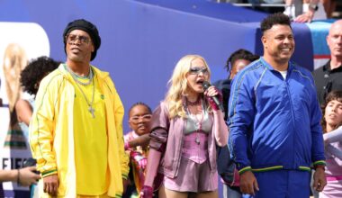 Madonna Played Keeper in Swarovski-Covered Gloves at the 2026 World Cup Halftime Show