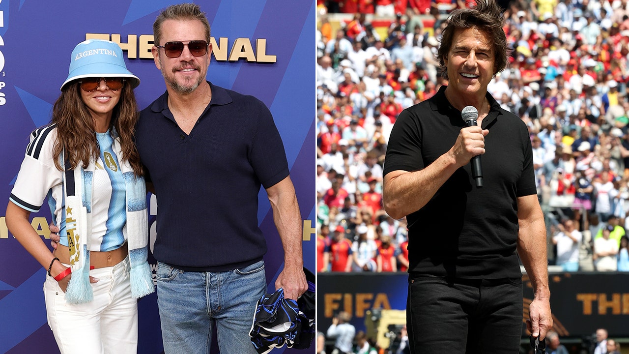 Tom Cruise opens FIFA World Cup final as Matt Damon and Shakira attend