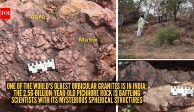 One of the world's oldest orbicular granites is in India: The 2.56-billion-year-old Pichhore rock is baffling scientists with its mysterious spherical structures
