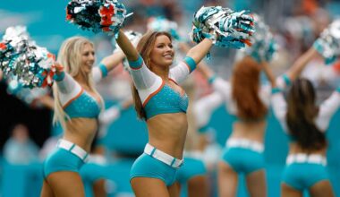 Dolphins cheerleaders make major moves to compete with Cowboys cheerleaders, Tebows get out & Ryan Clark!