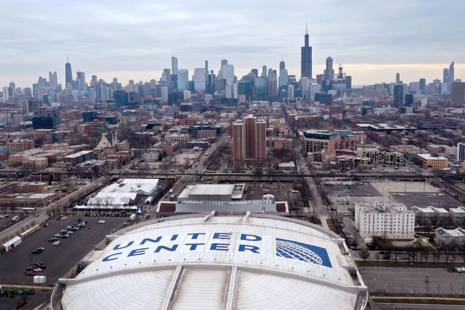 Chicago's United Center Opens As Mass Vaccination Site