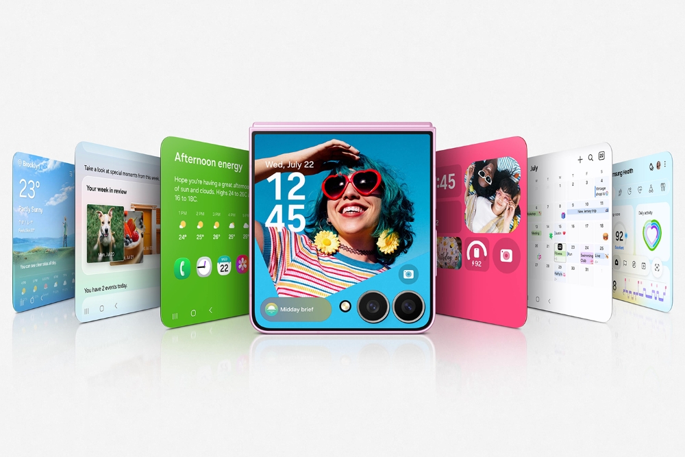 The Galaxy Z Flip8’s new FlexWindow displays insights and next steps through Now Brief, helping users move from glanceable information to action at the right moment.