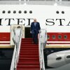 President Trump steps out of the new Air Force One, gifted to him by Qatar, in a hangar at Joint Base Andrews in Maryland in June. The New York Times reported earlier this month that security concerns had led the Secret Service to urge Trump to fly home from Turkey on an different jet instead. The swap deepens questions about whether the new plane, which the president had pressed to be ready as soon as possible, was retrofitted with sufficient security measures over the last year. Lawmakers and some officials have raised concerns about whether the expedited timeline allowed for the addition of an advanced missile defense system and other modifications used to protect the president.
