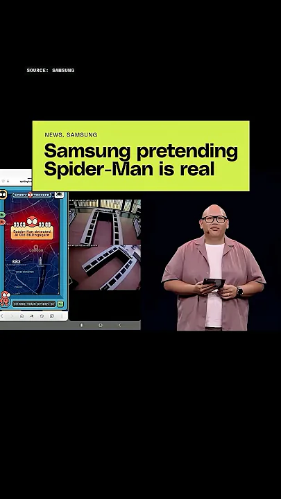 Samsung's Spider-Man bit at Galaxy Unpacked - YouTube