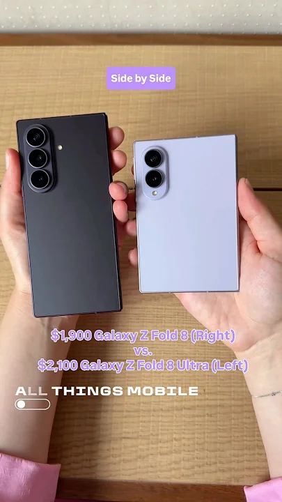 Galaxy Z Fold 8 vs. Galaxy Z Fold 8 Ultra - YouTube