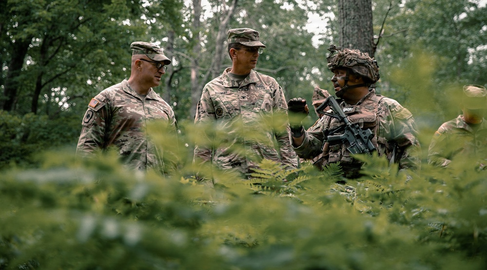 Army National Guard command team visits Ohio ARNG members during inaugural combat readiness exercise