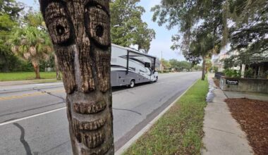 Iconic Beaufort tree carving by local legend finds a new home