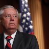 Sen. Lindsey Graham, R-S.C., attends a press conference on Dec. 7, 2023. South Carolina's governor has named Graham's sister, Darline Graham Nordone, to serve out his term.
