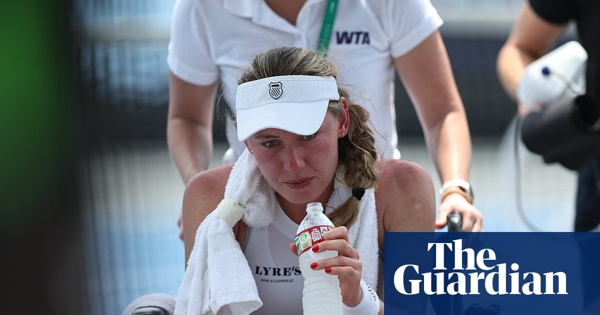 Alexandrova collapses on court during defeat as Memphis heat takes toll | Tennis