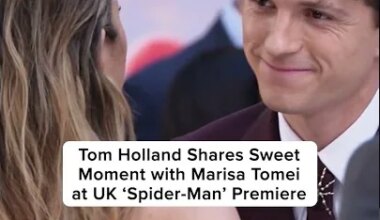 Tom Holland Shares Sweet Moment with Marisa Tomei at U.K. ‘Spider-Man’ Premiere - youtube.com