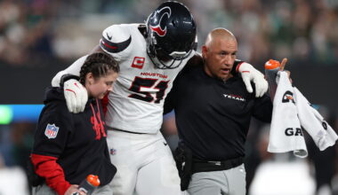 Will Anderson: I had two high-ankle sprains on the MetLife turf, real grass is better