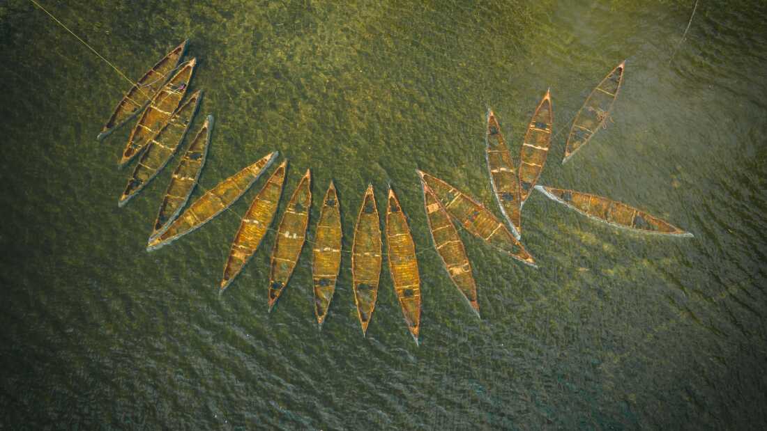 Camp Widjiwagan sunk some of their canoes to protect them from the wildfires.