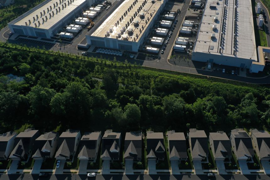 An Amazon Web Services data center in Haymarket, Virginia.