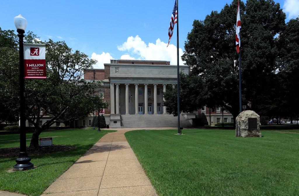 Amelia Gayle Gorgas Library at the University of Alabama, built in 1939.