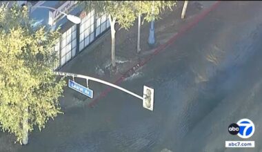 Another water main break floods West Hollywood street