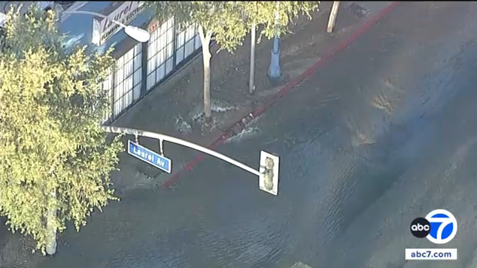Another water main break floods West Hollywood street