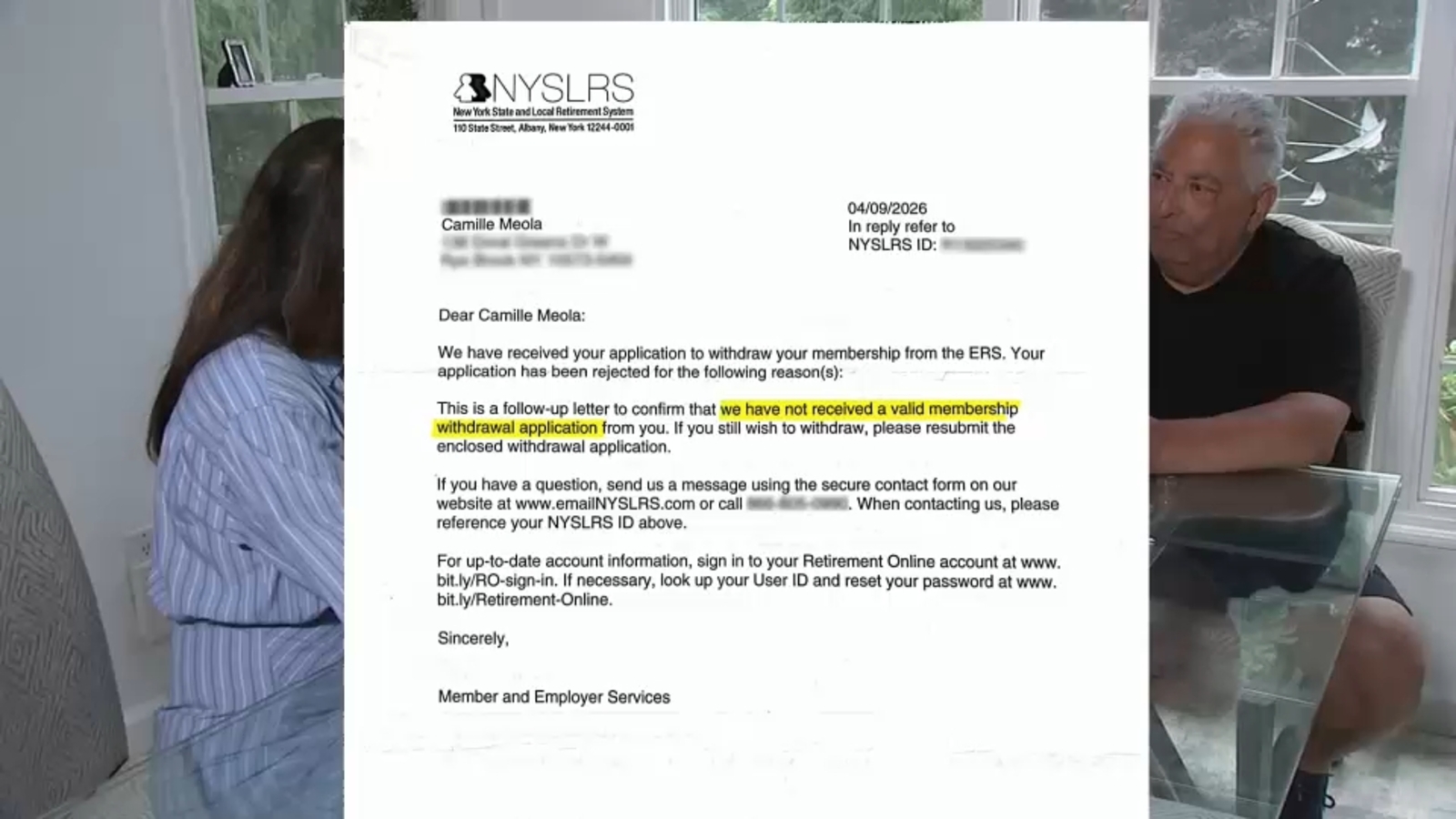 Westchester couple turns to 7 On Your Side to help unpause her pension funds from New York State