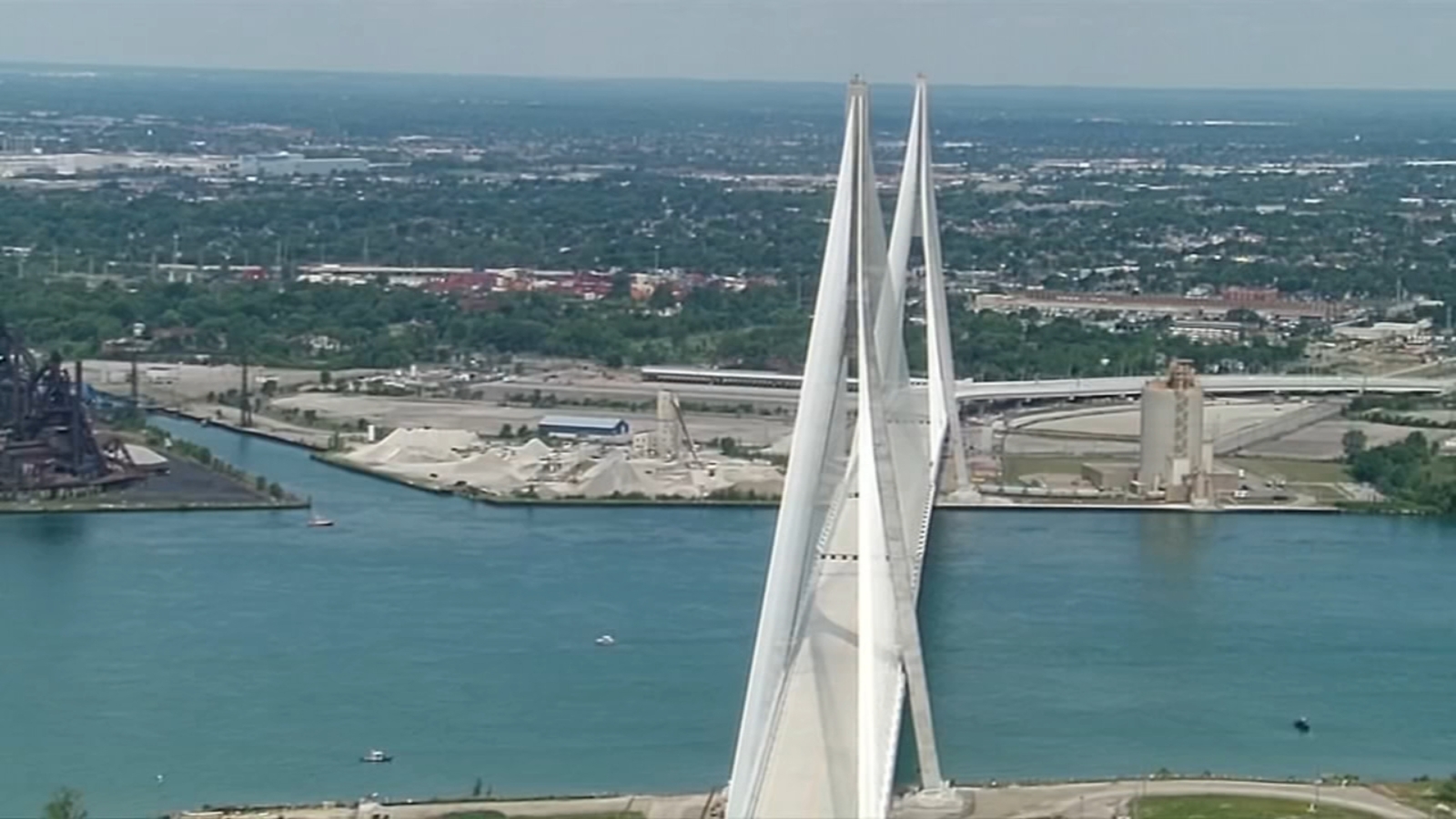 Gordie Howe International Bridge, new structure between Canada and US, celebrated during tariff troubles with Trump