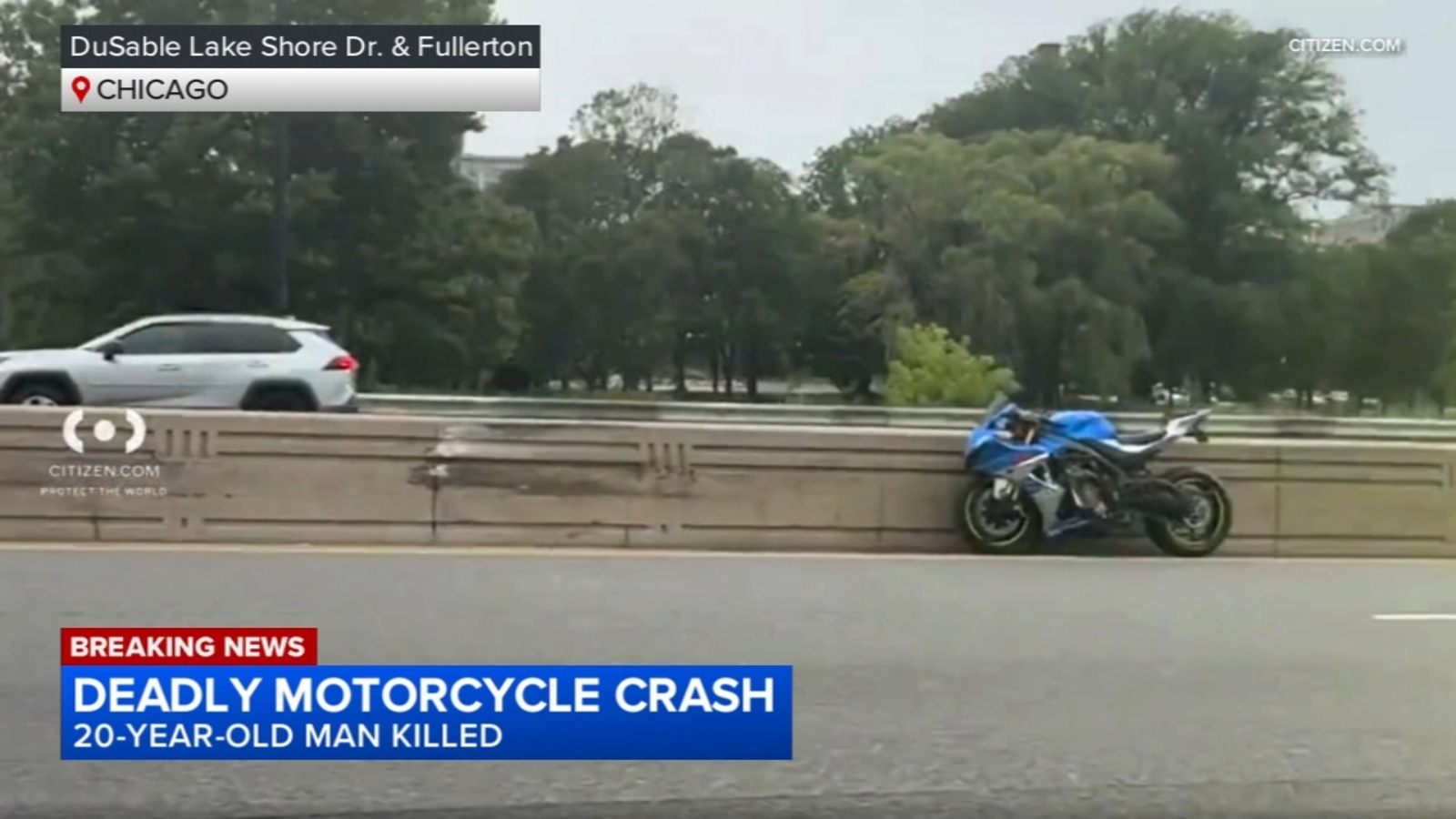 Lake Shore Drive crash today: 1 killed in motorcycle crash in 2200-block of North Lake Shore Drive in Lincoln Park, Chicago