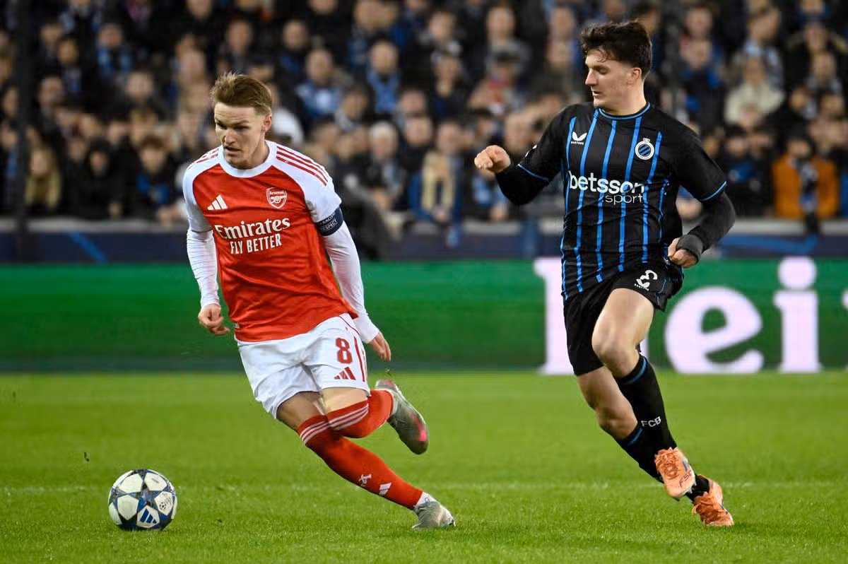 Christos Tzolis played against Arsenal last season